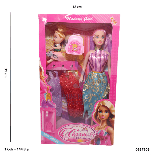 [0637805] BONEKA SET TAS BOCIL 7805