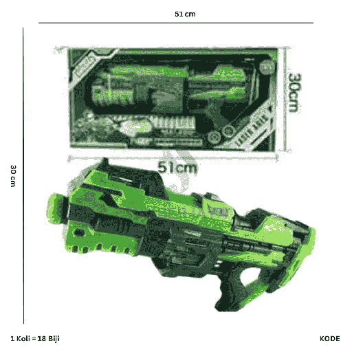 [0234553] PST SOFT BULLET GUN 553