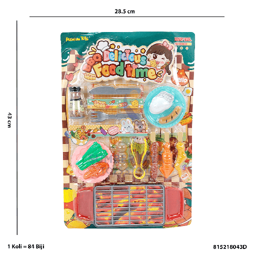 [815218043D] BBQ DELICIOUS FOOD TIME 18043D