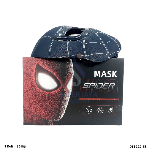 [033222-1B] TOPENG SPIDERMAN HITAM 222-1B