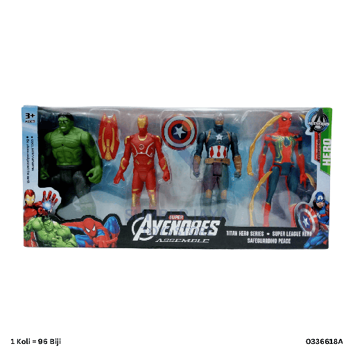 [0336618A] AVENGERS ASSEMBLE 4PC 6618A