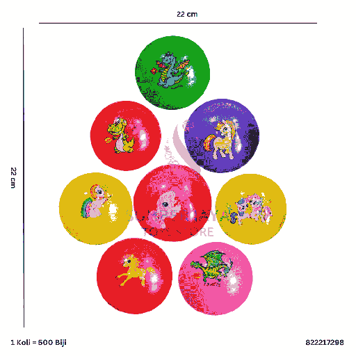 [822217298] BOLA ANGKA + KUDA PONY 17298