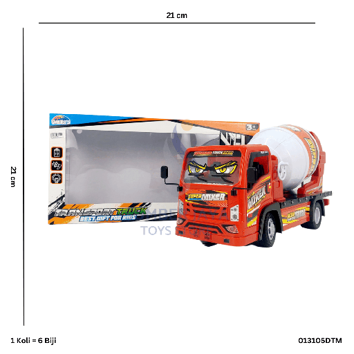 [013105DTM] TRUCK MIXER B/O DT05-MK