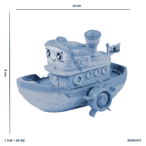 [810124YI] BABY BATH BOAT TOYS 4PCS YI 24