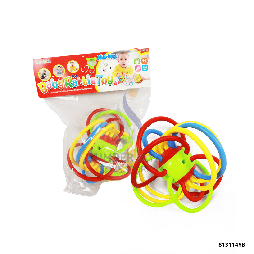 [813114YB] BABY RATTLES TEETHER BALL YB 14