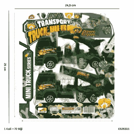 [0125511] TRANSPORT TRUCK MILITARY 2PC 511