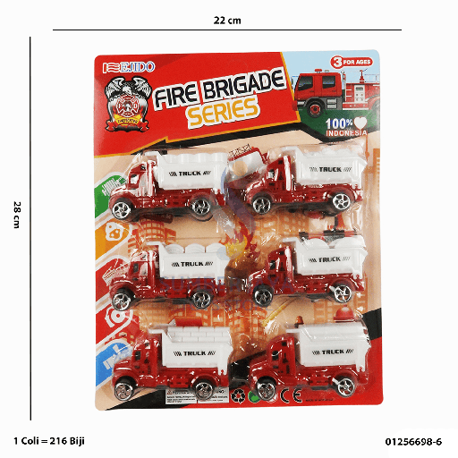 [01256698-6] TRUCK BRIGADE 6PCS 6698-6