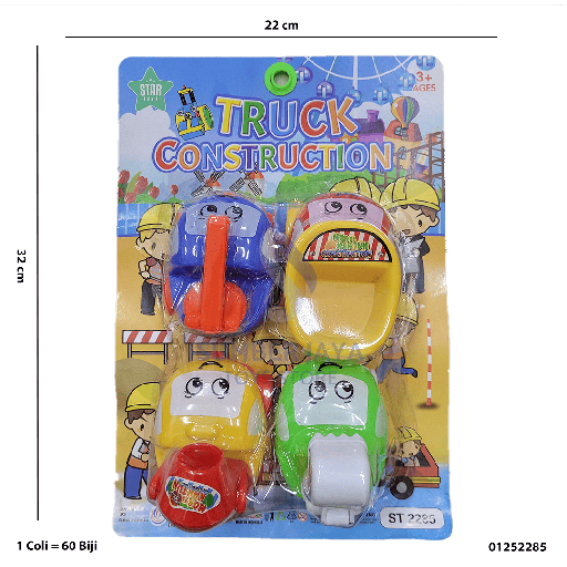 [01252285] TRUCK CARTOON 4P 2285