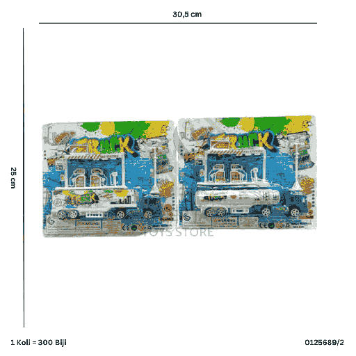 [0125689/2] TRUCK+GAS STATION 689/2