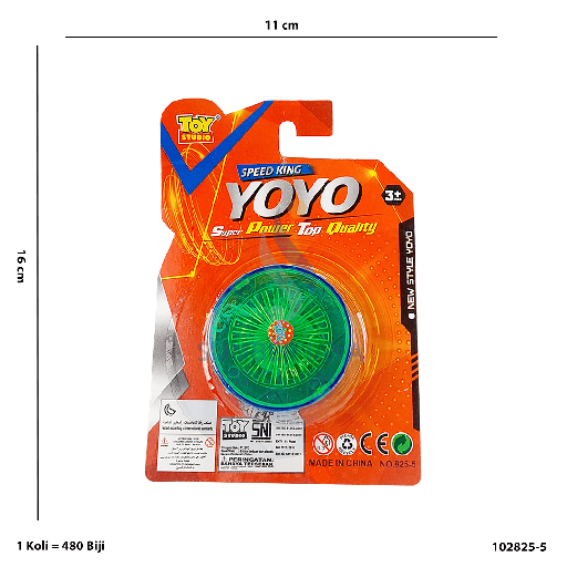 [102825-5] YOYO WITH LAMPU 825-5