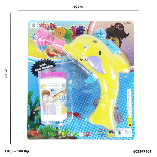 [802247201] BUBBLE GUN DOLPHIN 7201