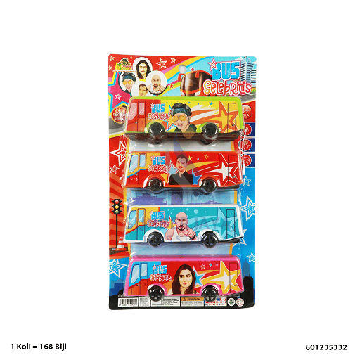 [801235332] BUS SELEBRITIS SET (4PCS) 5332