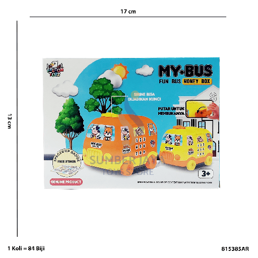 [815385AR] CARTOON MONEY BUS AR 85