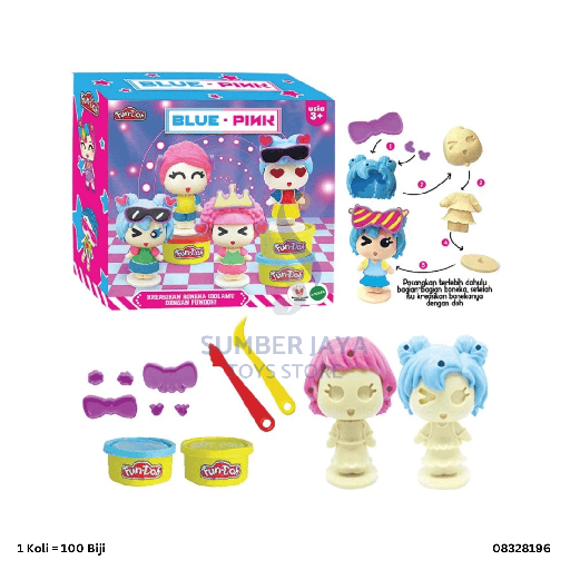 [08328196] FUN-DOH BLUE PINK 28196