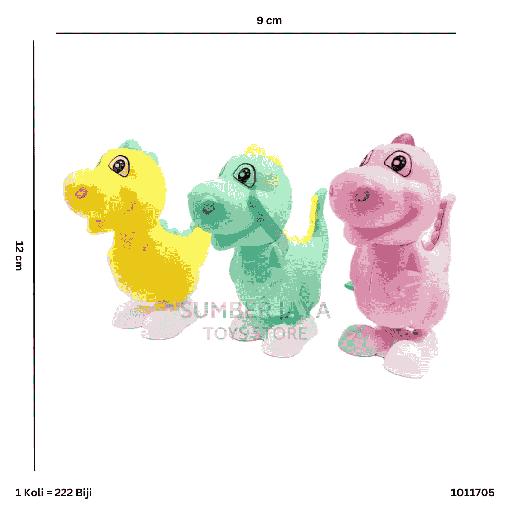 [1011705] DINOSAURUS PUTAR KTG 1705