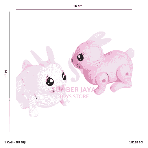 [10162BO] RABBIT B/O KTG 62