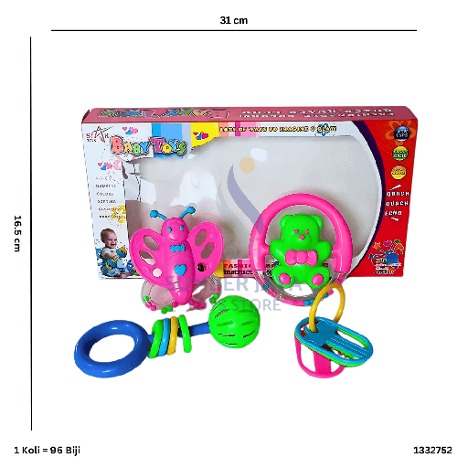 [1332752] BABY RATTLE 4P 2752