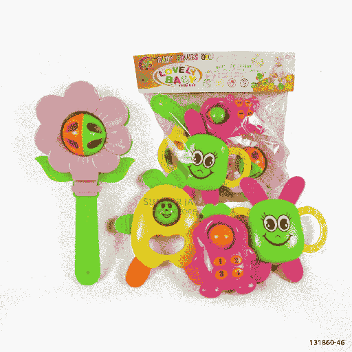 [131860-46] BABY RATTLE 4PCS 860-46