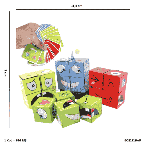 [8081119AR] FACE CHANGE CUBE GAME KTG AR 119