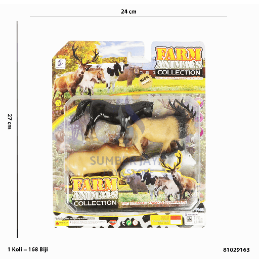 [81029163] FARM ANIMAL 4PCS 9163