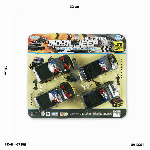 [8012231] MBL JEEP TNI 4PCS 31