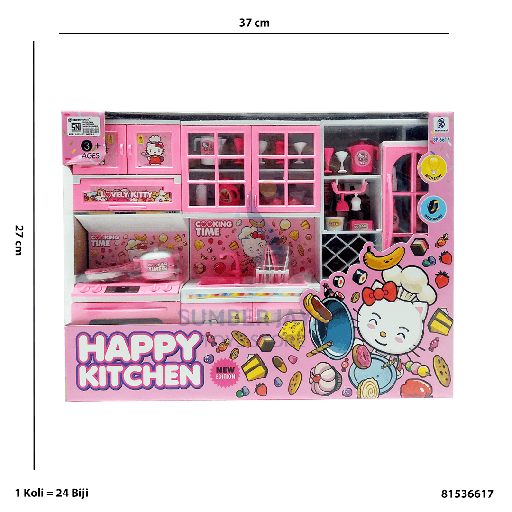 [81536617] HAPPY KITCHEN LEMARI LOVELY KITTY 6617