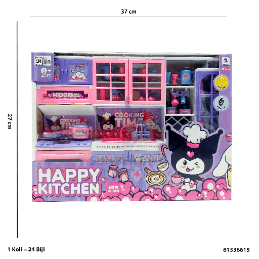 [81536615] HAPPY KITCHEN LEMARI MIDORI & FRIENDS 6615