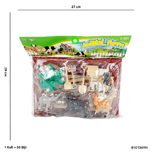 [810136YH] MIXED ZOO ANIMAL KTG YH 36