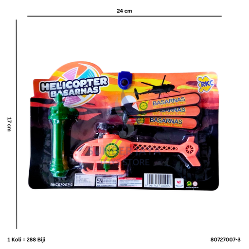 [80727007-3] HELIKOPTER POLISI ZOOM 7007-3